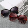 Wholesale of new four-leaf clover women's polarized sunglasses with diamond-encrusted individual and fashionable outfits, Korean-style large frame glasses details Picture